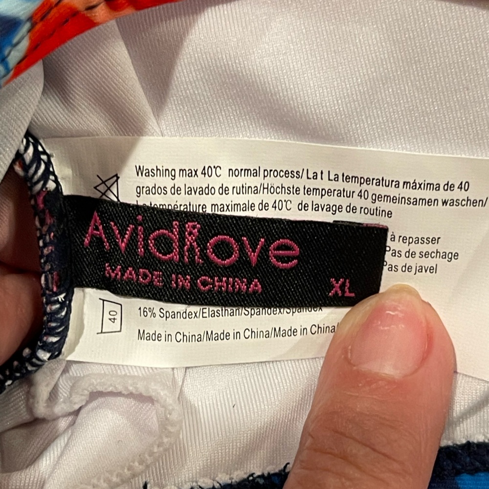 Avidlove 2 pc Swimsuit size XL high waist brief bottoms w/roushing. - Picture 5 of 8